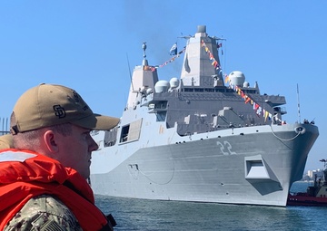 USS San Diego Pulls in for  Fleet Week San Diego 2019
