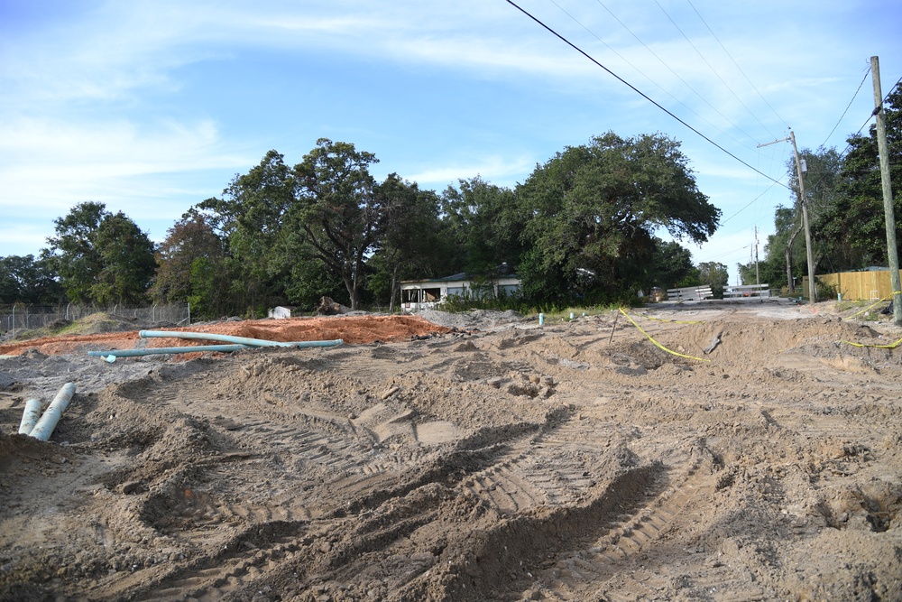 New Division Street Gate entrance construction continues