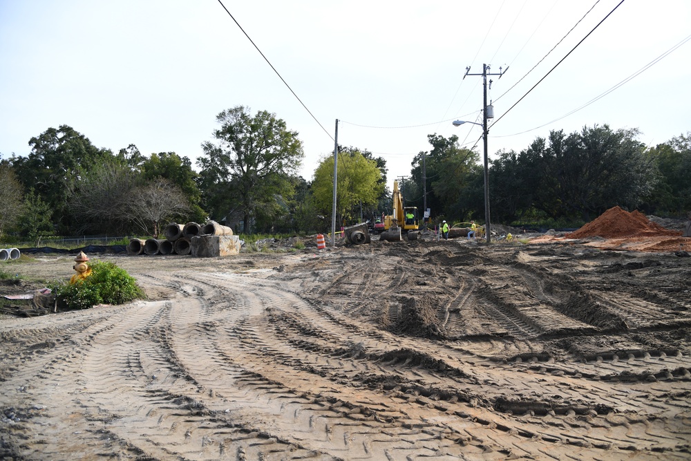New Division Street Gate entrance construction continues