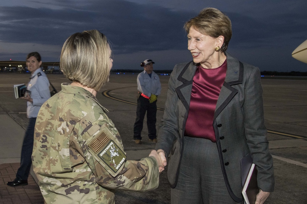 SECAF Barbara M. Barrett Visit to Joint Base San Antonio-Randolph