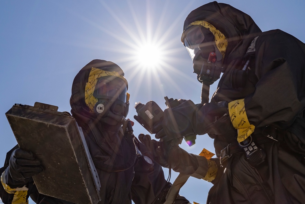 Chemical response operations; MAG-12 CBRN and EOD train to overcome