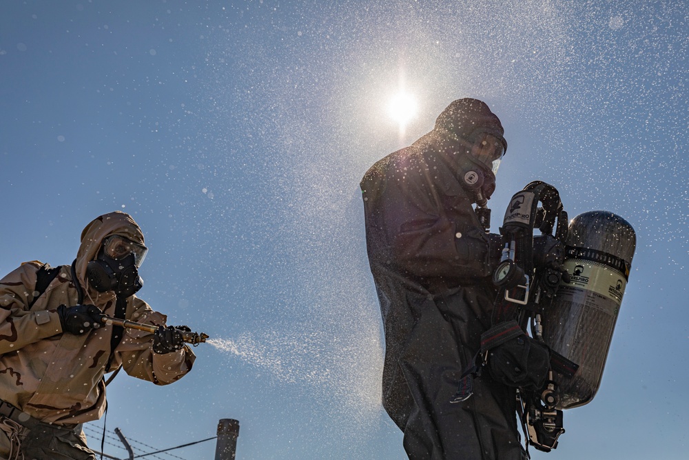 Chemical response operations; MAG-12 CBRN and EOD train to overcome