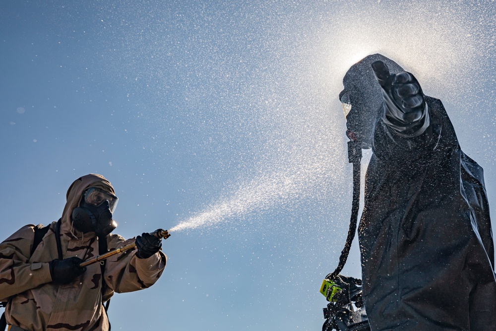 Chemical response operations; MAG-12 CBRN and EOD train to overcome