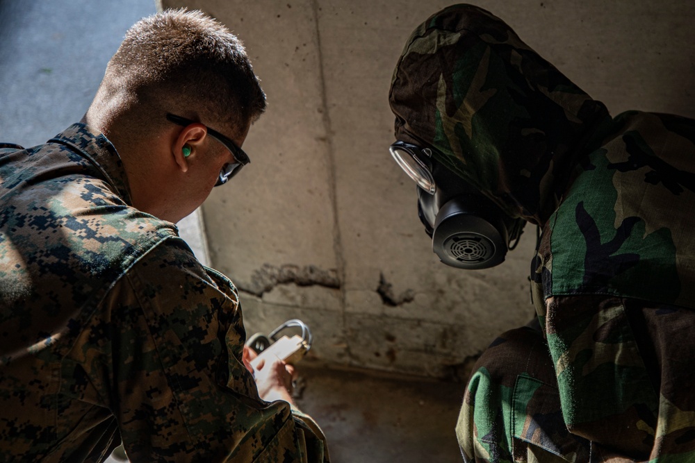 Chemical response operations; MAG-12 CBRN and EOD train to overcome