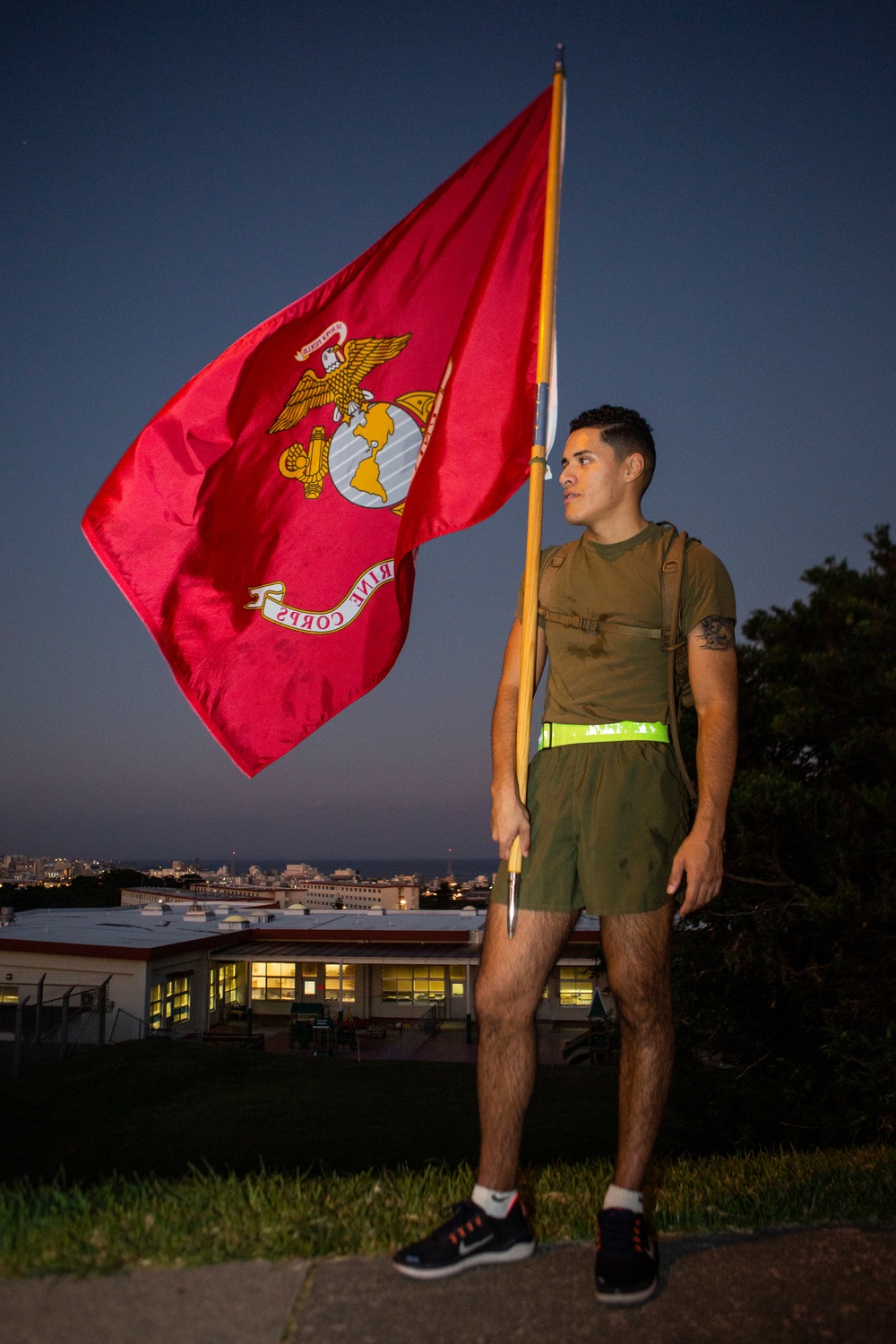 US Marines participate in a Marine Corps Birthday Run