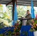 Seabees deployed with Naval Mobile Construction Battalion 5's Detail Pohnpei attend the Federated States of Micronesia Independence Day celebration