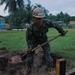 Seabees deployed with Naval Mobile Construction Battalion 5's Detail Marshall Islands start on Ennibur Evacuation Center project site