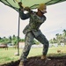 Seabees deployed with Naval Mobile Construction Battalion 5's Detail Marshall Islands start on Ennibur Evacuation Center project site