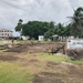 Seabees deployed with Naval Mobile Construction Battalion 5's Detail Marshall Islands start on Ennibur Evacuation Center project site