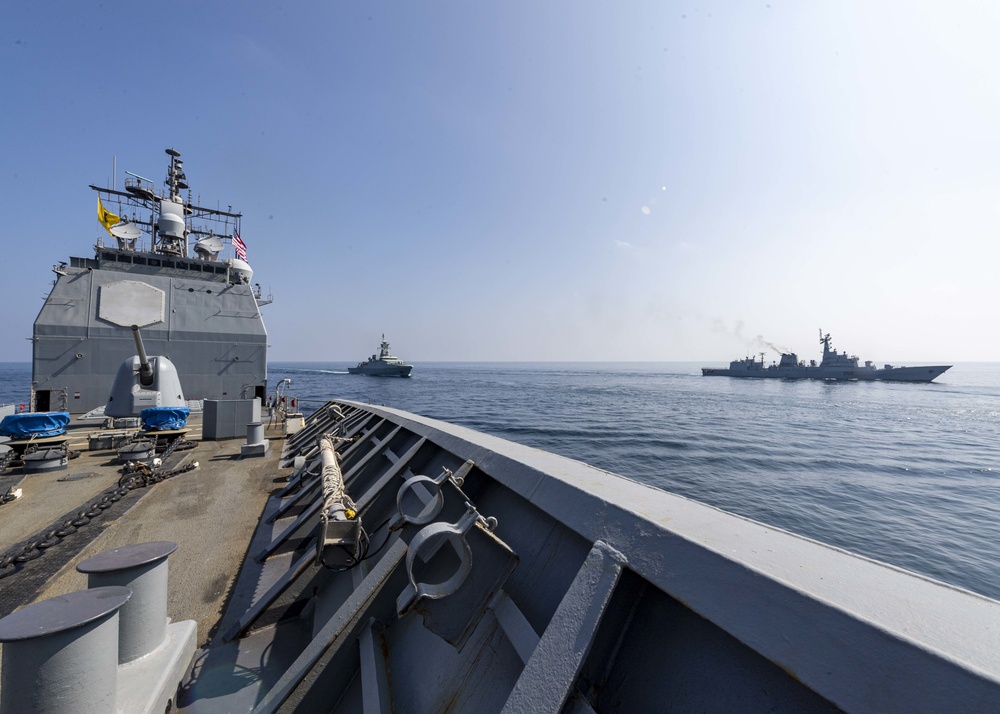 USS Normandy Participates In IMX 19