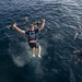 USS Normandy Sailor Participates In Swim Call