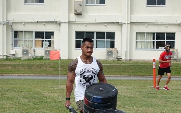 Members of US and local communities compete to be the strongest