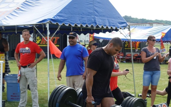 Members of US and local communities compete to be the strongest