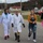 Dozens take part in 'No Treats, Just Tricks' relay race, walk at Fort McCoy