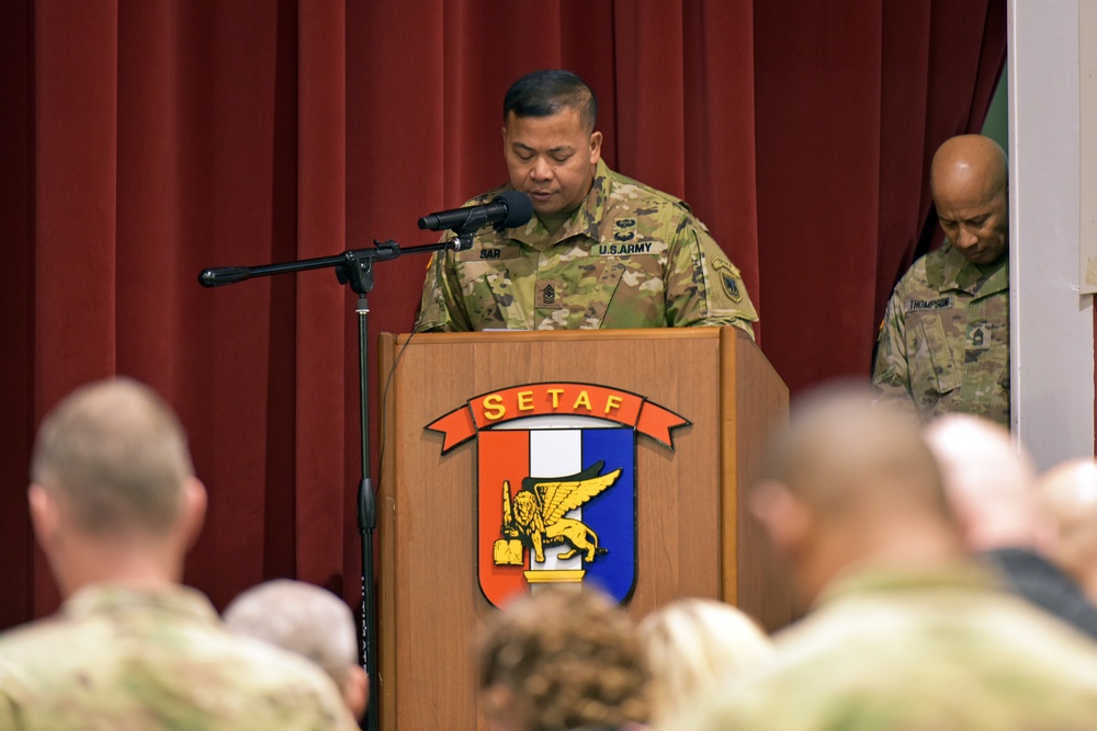 U.S. Army Africa Relinquishment of Responsibility