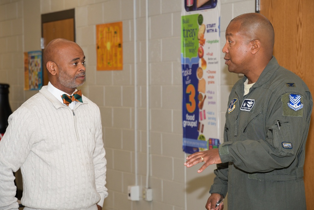 116th ACW commander speaks to students at Cristo Rey Atlanta Jesuit High School