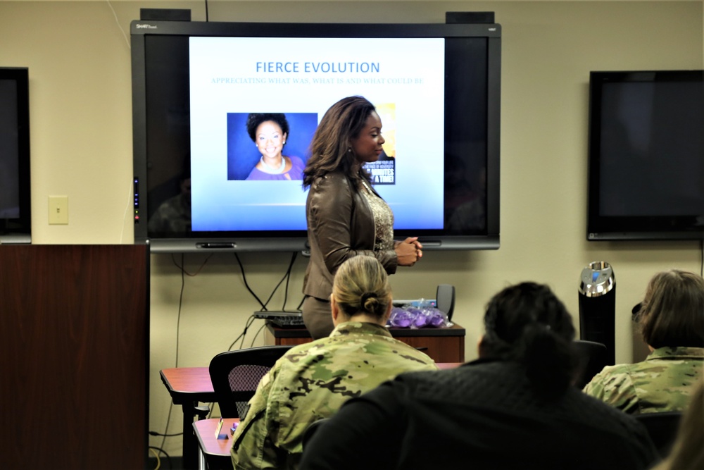 Speaker brings FIERCE awareness to domestic violence during presentation, workshop at Fort McCoy