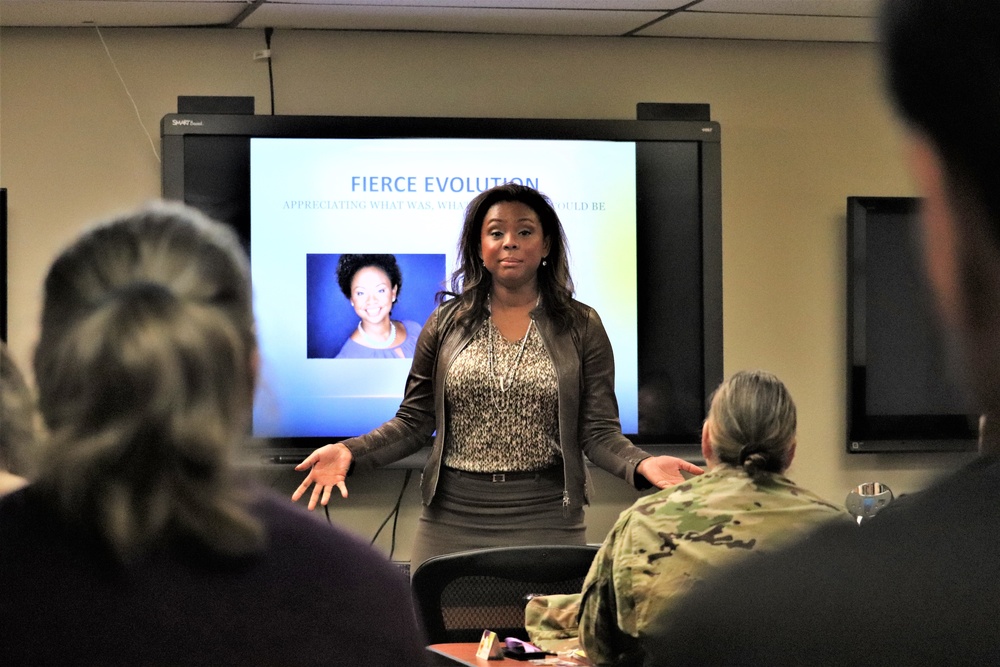 Speaker brings FIERCE awareness to domestic violence during presentation, workshop at Fort McCoy