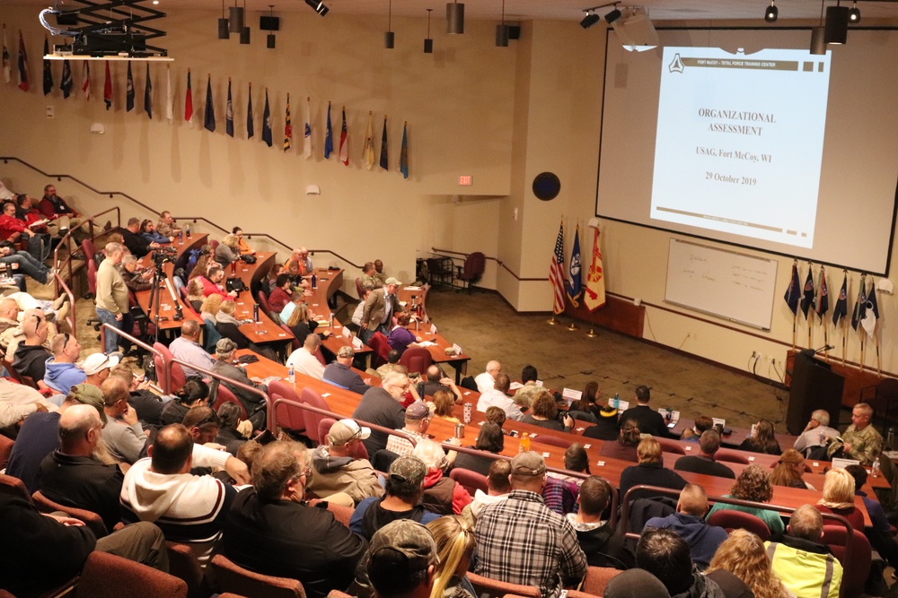 Garrison commander briefs Fort McCoy workforce on climate survey results