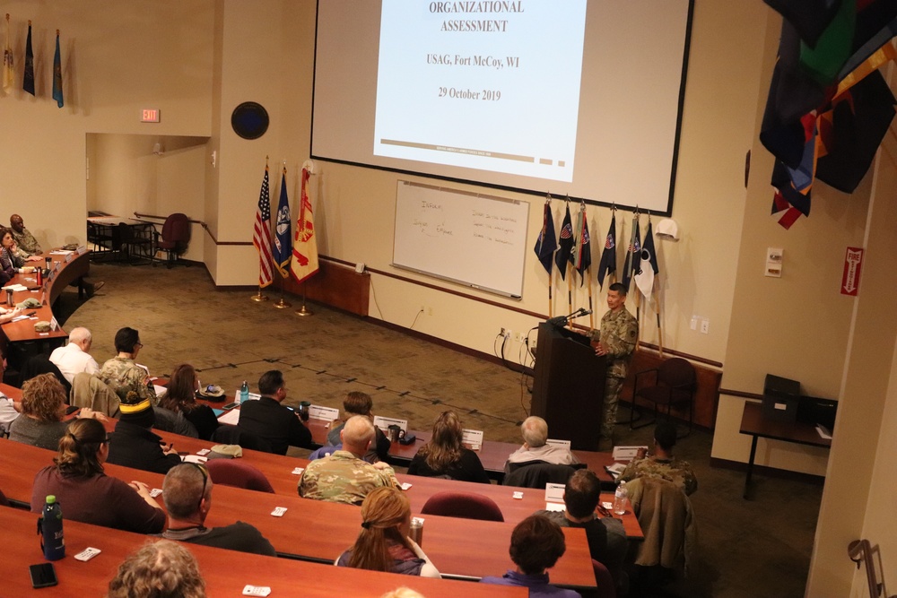 Garrison commander briefs Fort McCoy workforce on climate survey results