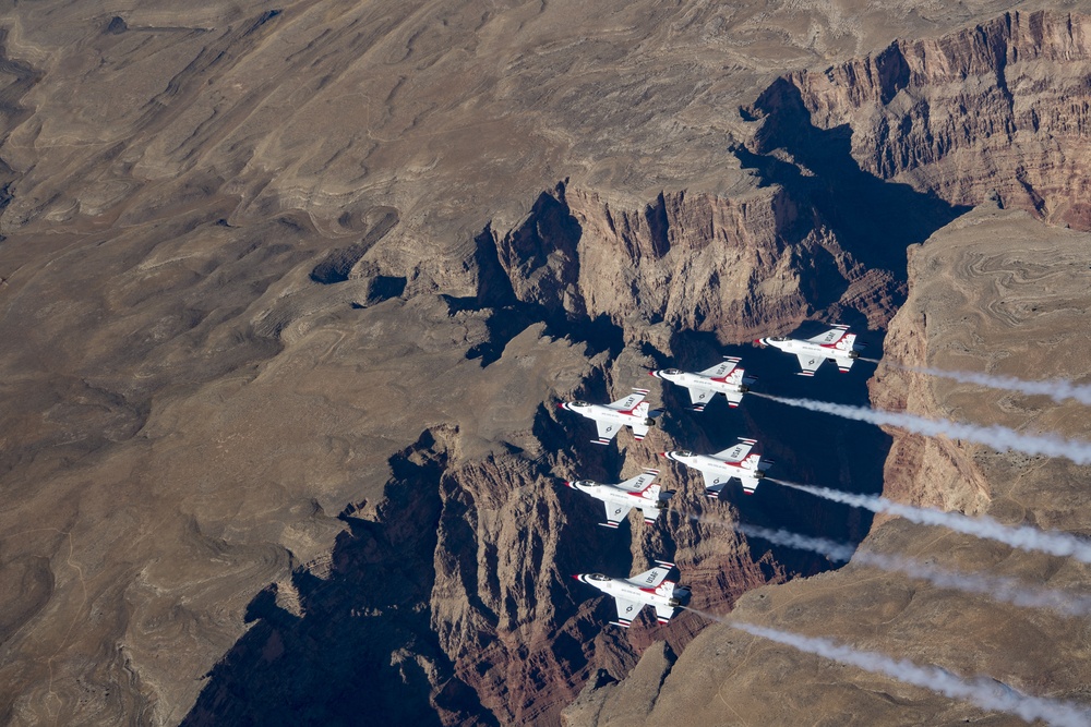 Thunderbirds over Grand Canyon