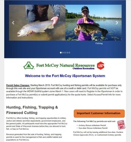 Officials remind hunters, others permits now purchased through iSportsman at Fort McCoy