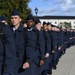 Keesler Airmen march/stand in formation