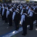 Keesler Airmen march/stand in formation