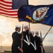 Sailors participate in a Burial at Sea