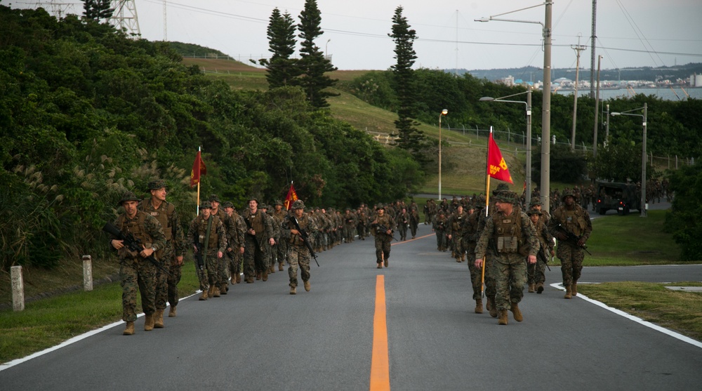 Headquarters Battalion, 3d Marine Division, Conditioning Hike