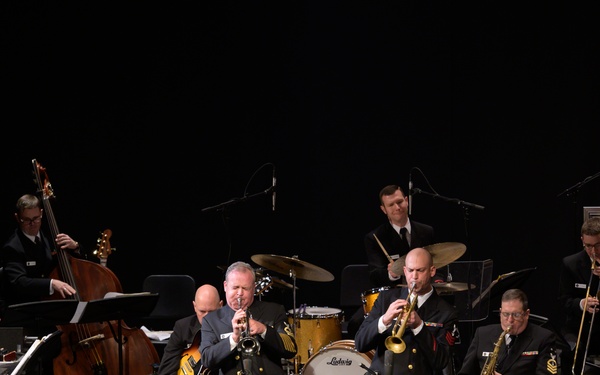 U.S. Navy Band Commodores Visit Bangor, ME