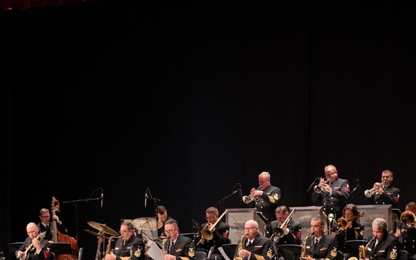 U.S. Navy Band Commodores Visit Bangor, ME