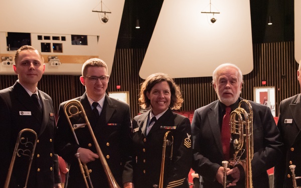 U.S. Navy Band Commodores Visit Bangor, ME