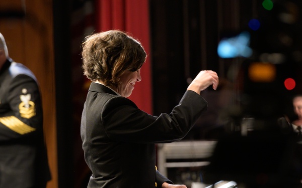 U.S. Navy Band Commodores Visit Bangor, ME