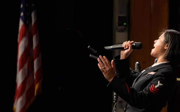 U.S. Navy Band Commodores Visit Bangor, ME