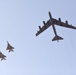 U.S. Air Force B-52H Stratofortress flies with Saudi Arabian F-15C Eagles