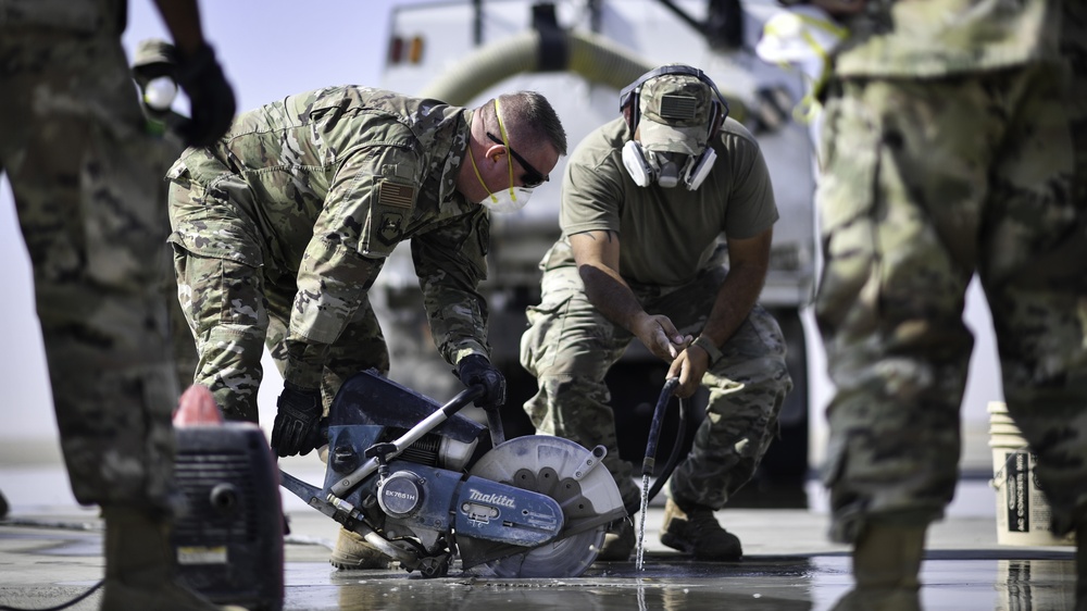 In your Boots: 386th Expeditionary Civil Engineer Squadron heavy equipment shop