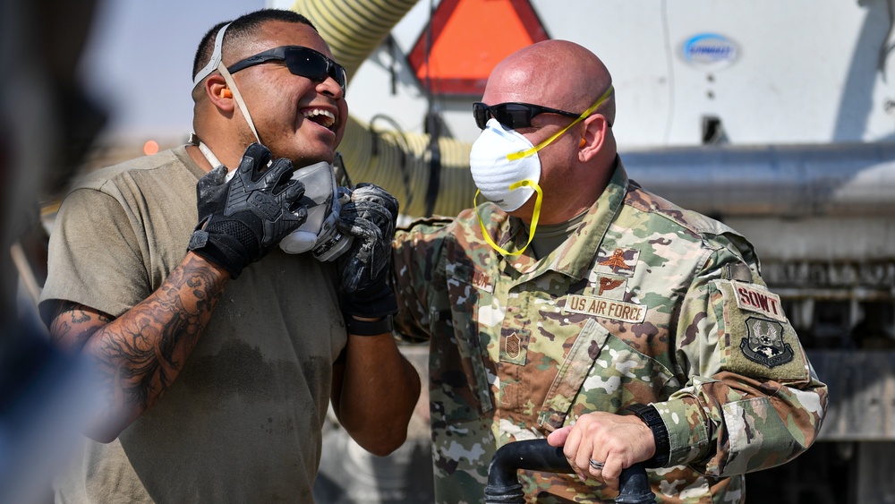 In your Boots: 386th Expeditionary Civil Engineer Squadron heavy equipment shop