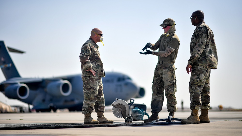 In your Boots: 386th Expeditionary Civil Engineer Squadron heavy equipment shop