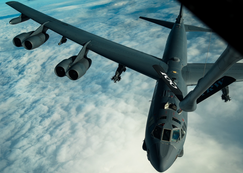 100th ARW refuels B-52s during Bomber Task Force 20-1