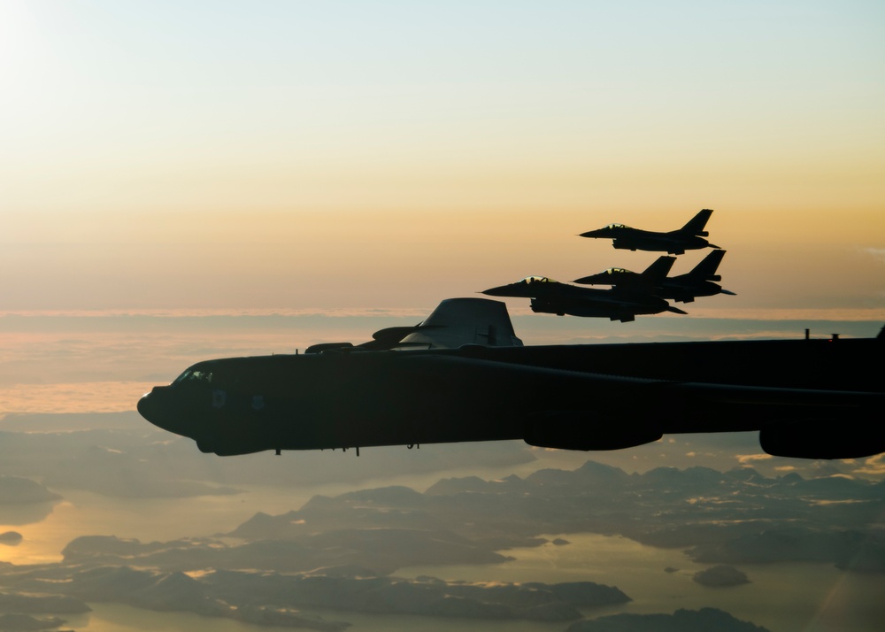 B-52s operate with Norway over the Arctic