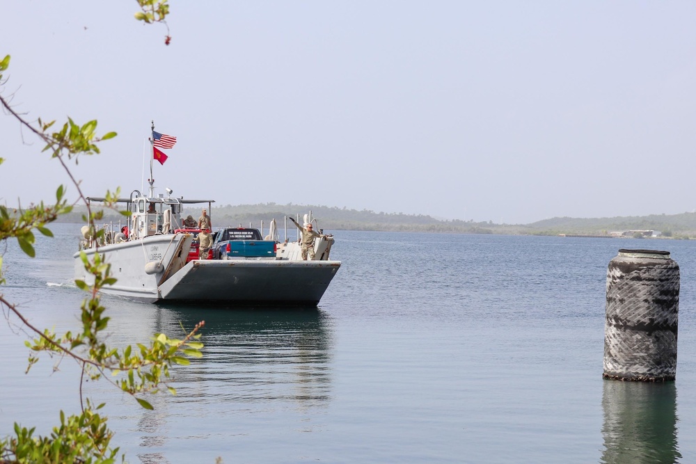 PRNG and its landing crafts brings support to the islands of Vieques and Culebra