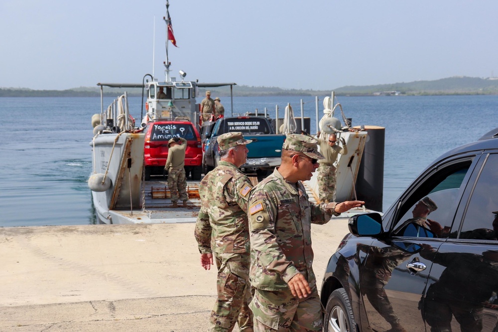 PRNG and its landing crafts brings support to the islands of Vieques and Culebra