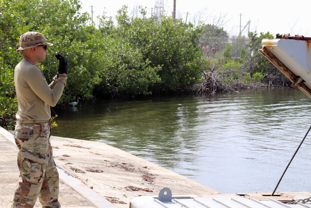 PRNG and its landing crafts brings support to the islands of Vieques and Culebra