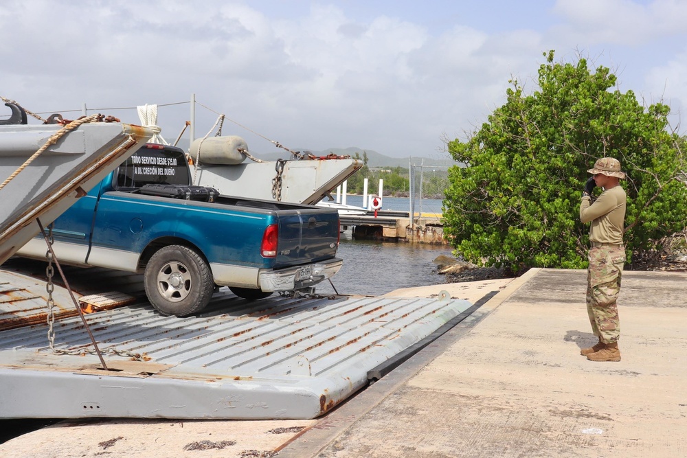 PRNG and its landing crafts brings support to the islands of Vieques and Culebra