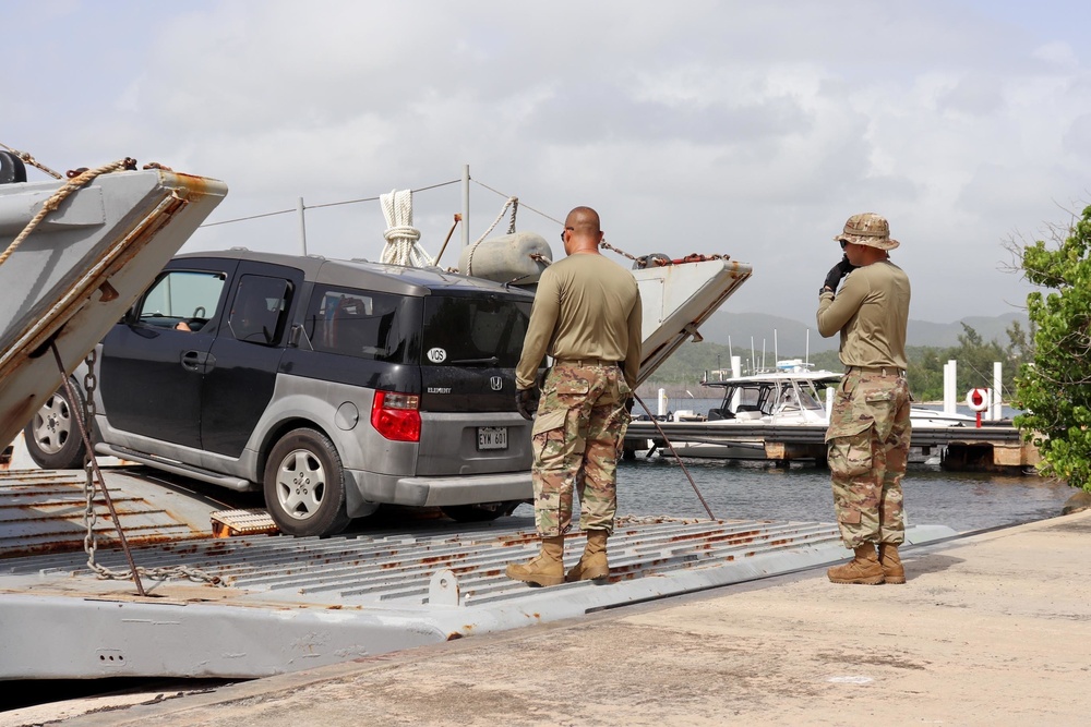 PRNG and its landing crafts brings support to the islands of Vieques and Culebra