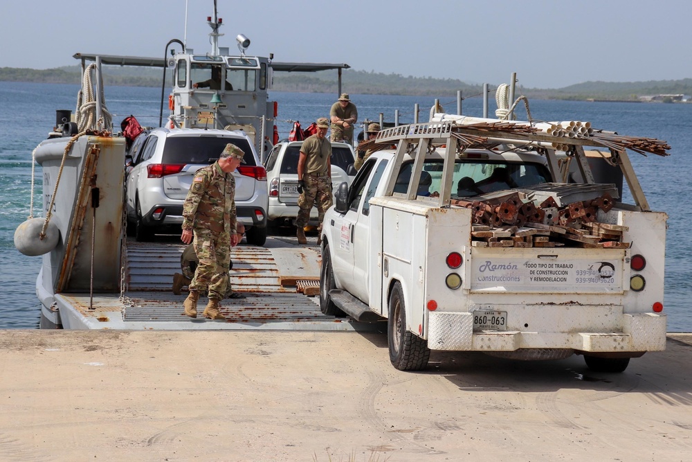 PRNG and its landing crafts brings support to the islands of Vieques and Culebra