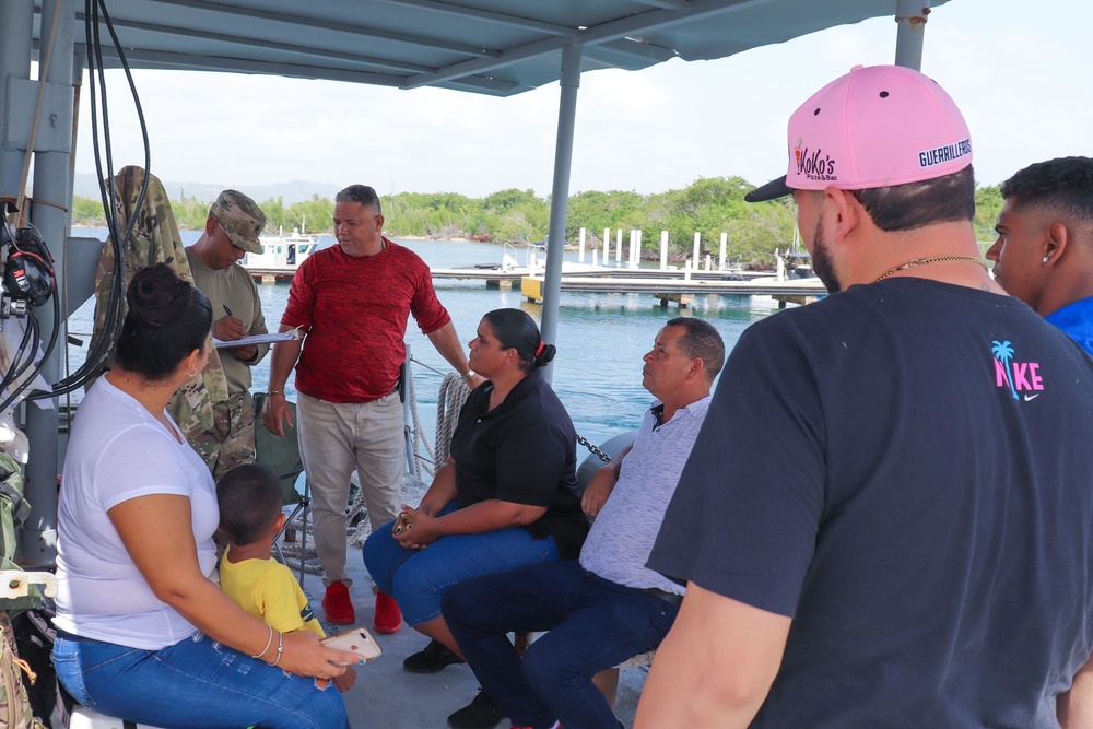 PRNG and its landing crafts brings support to the islands of Vieques and Culebra