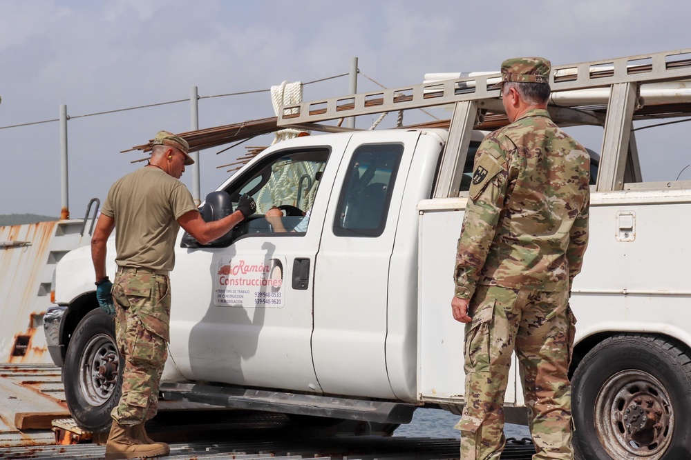 PRNG and its landing crafts brings support to the islands of Vieques and Culebra