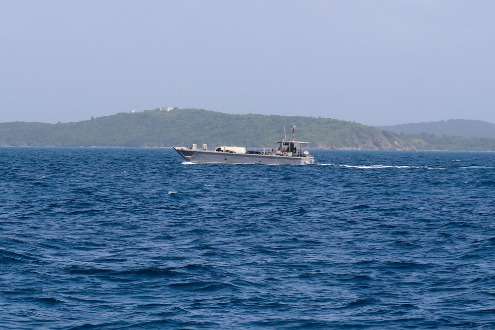 PRNG and its landing crafts brings support to the islands of Vieques and Culebra